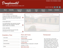 Tablet Screenshot of douglasvillerehabcenter.com